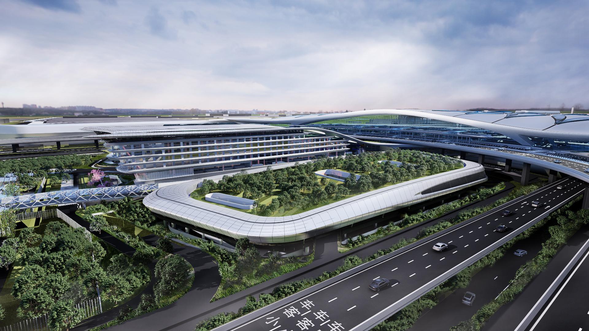 上工机械绿色植桩设备助力浦东机场四期扩建工程